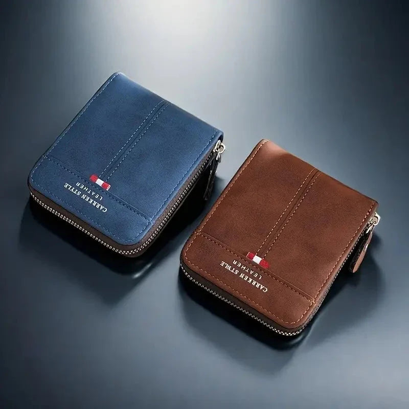Men’s Compact Zip Wallet | Multi-Card Organizer