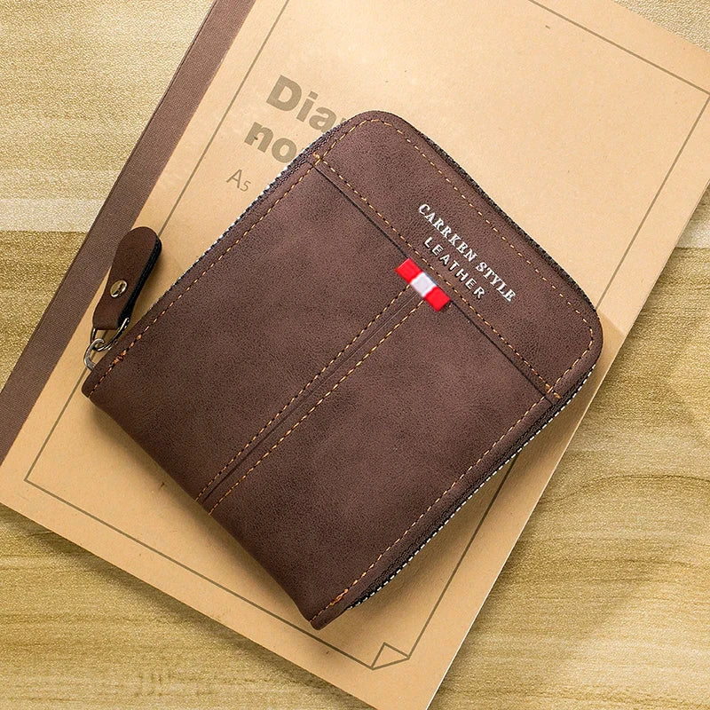 Men’s Compact Zip Wallet | Multi-Card Organizer