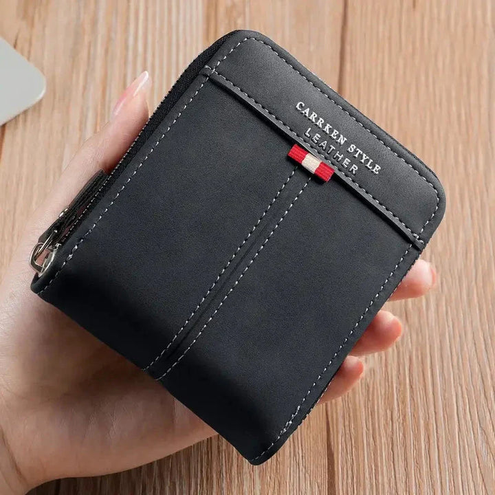 Men’s Compact Zip Wallet | Multi-Card Organizer