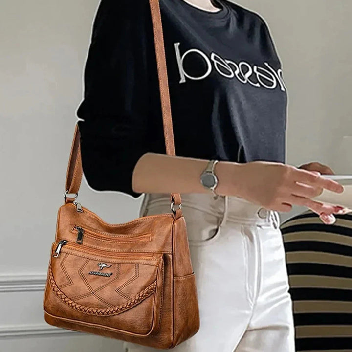 Women's Multi-Pocket Crossbody Bag | Zippered