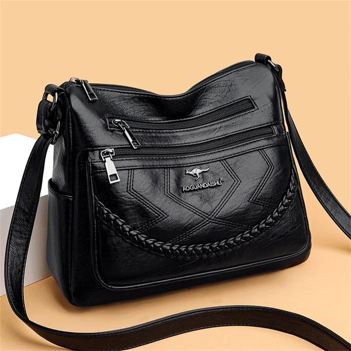 Women's Multi-Pocket Crossbody Bag | Zippered