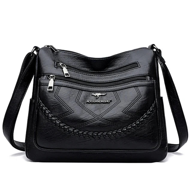 Women's Multi-Pocket Crossbody Bag | Zippered