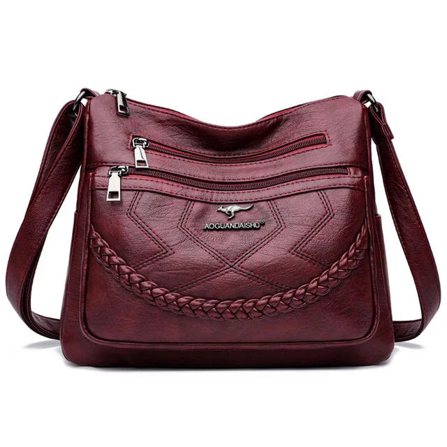 Women's Multi-Pocket Crossbody Bag | Zippered