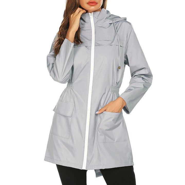 Women’s Lightweight Rain Coat | Cinched Waist