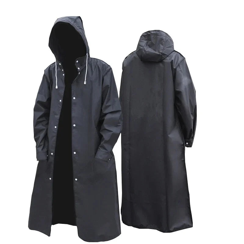 Men’s Hooded Rain Coat | Long
