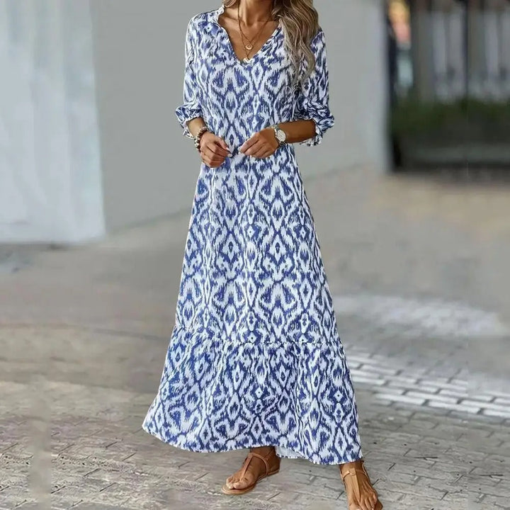 Women’s Long Sleeve Maxi Dress | Boho Chic