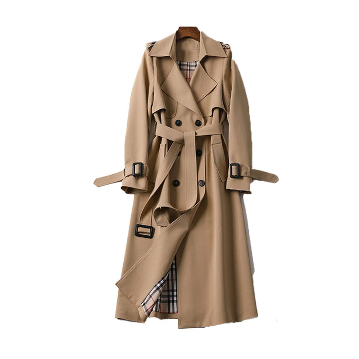 Women’s Double Breasted Belted Coat | Long Trench