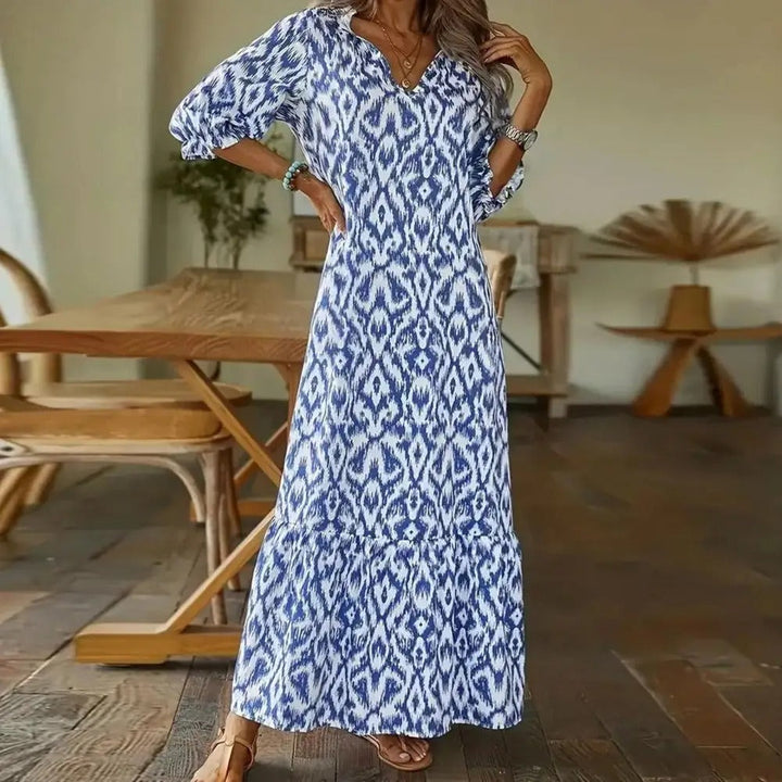 Women’s Long Sleeve Maxi Dress | Boho Chic