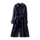 Women’s Double Breasted Belted Coat | Long Trench