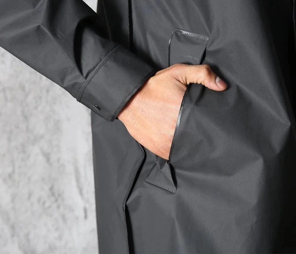 Men’s Hooded Rain Coat | Long