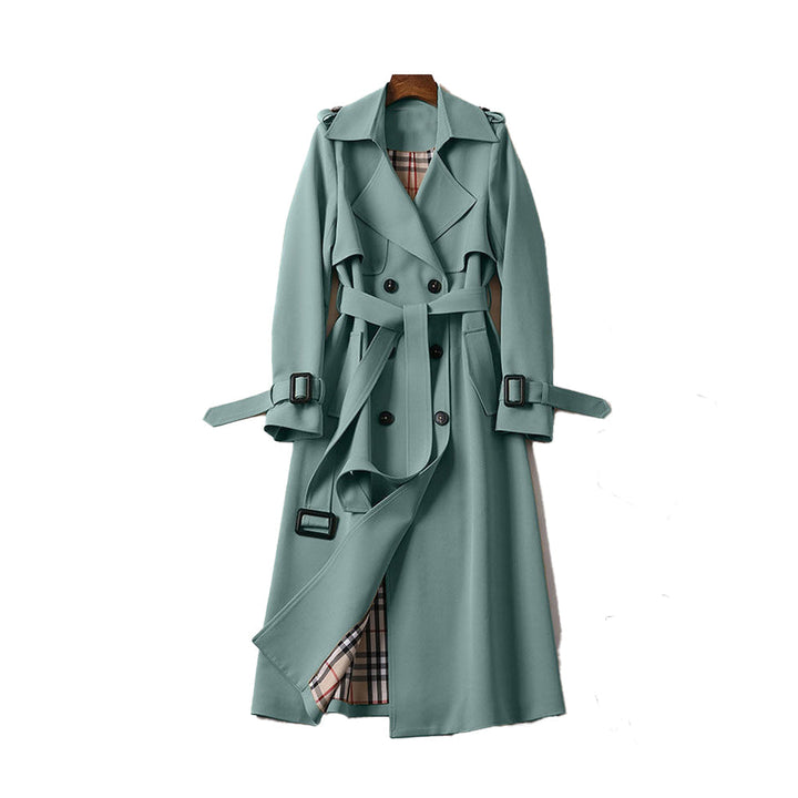 Women’s Double Breasted Belted Coat | Long Trench