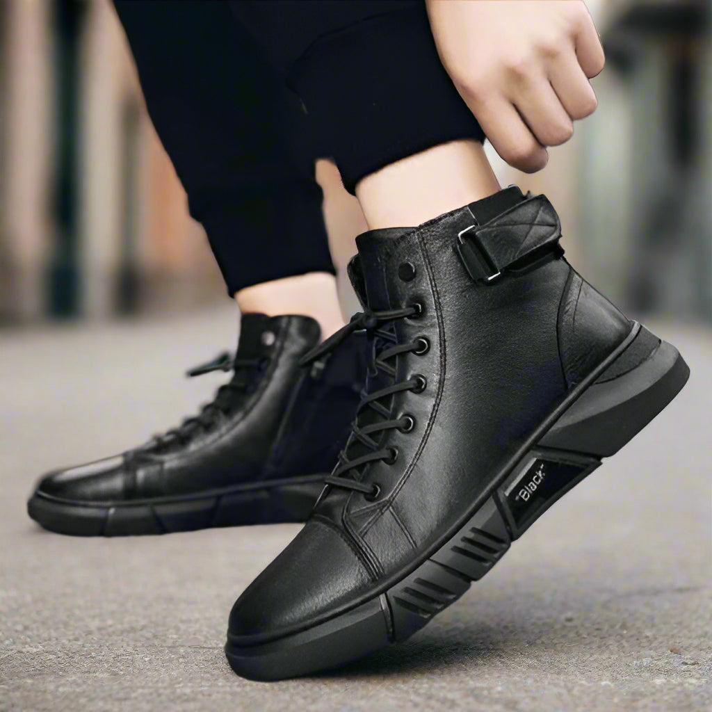 Men’s High-Top Trainers | Side Zip