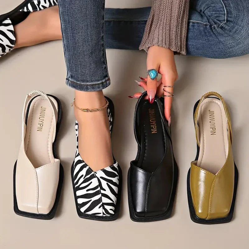 Women’s Square Toe Slip-On Flats | Comfort