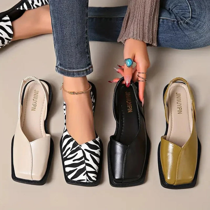 Women’s Square Toe Slip-On Flats | Comfort