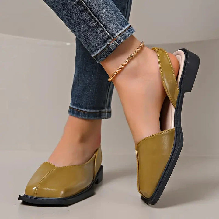 Women’s Square Toe Slip-On Flats | Comfort