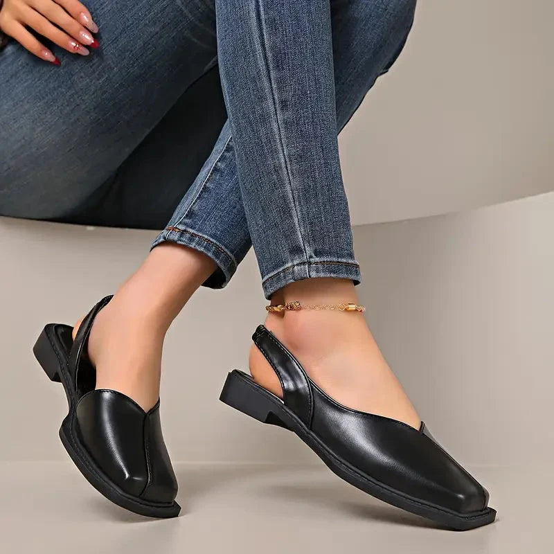 Women’s Square Toe Slip-On Flats | Comfort