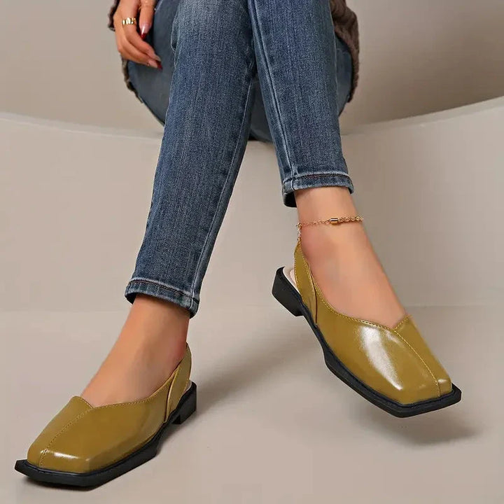 Women’s Square Toe Slip-On Flats | Comfort