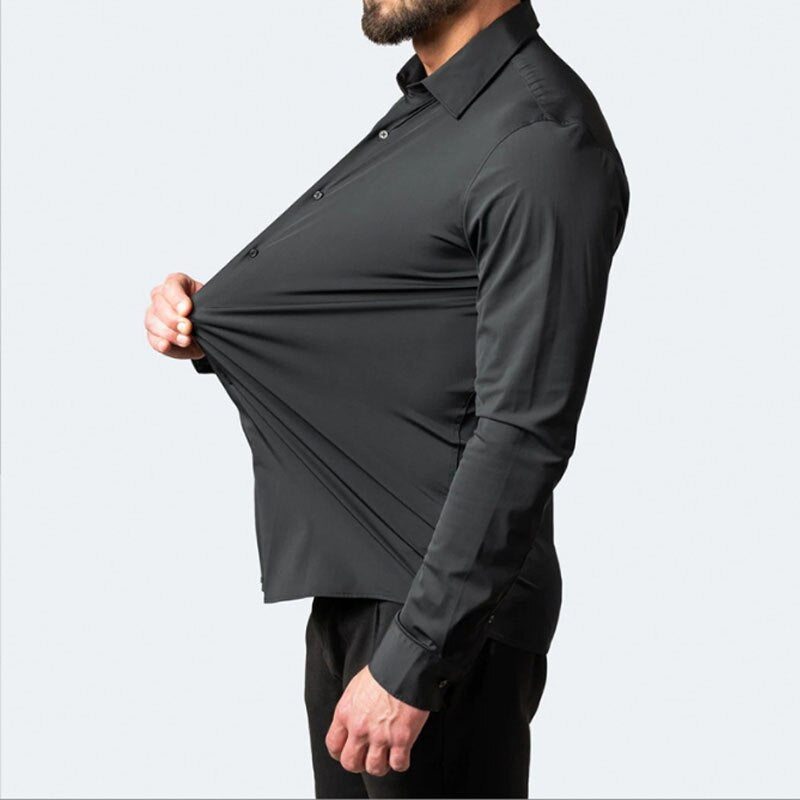 Men’s Long Sleeve Shirt | Slim Fit Tapered