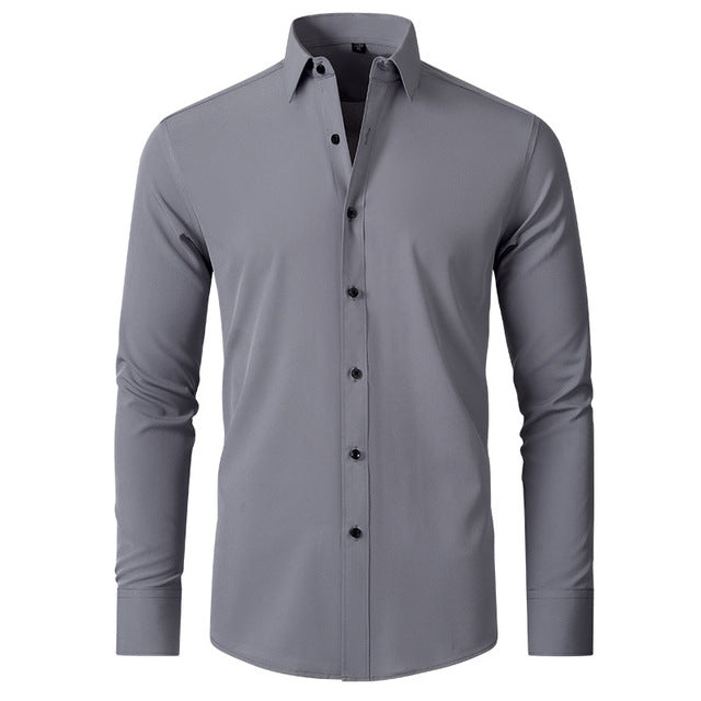 Men’s Long Sleeve Shirt | Slim Fit Tapered