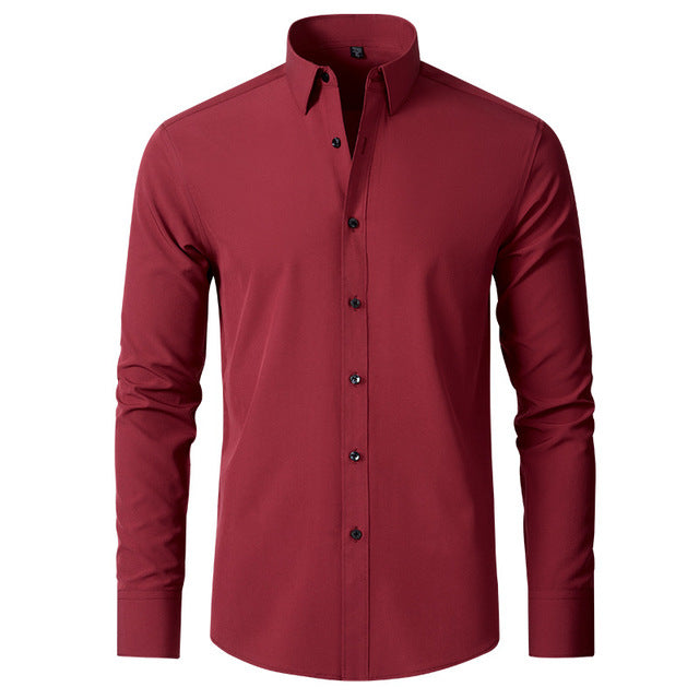 Men’s Long Sleeve Shirt | Slim Fit Tapered