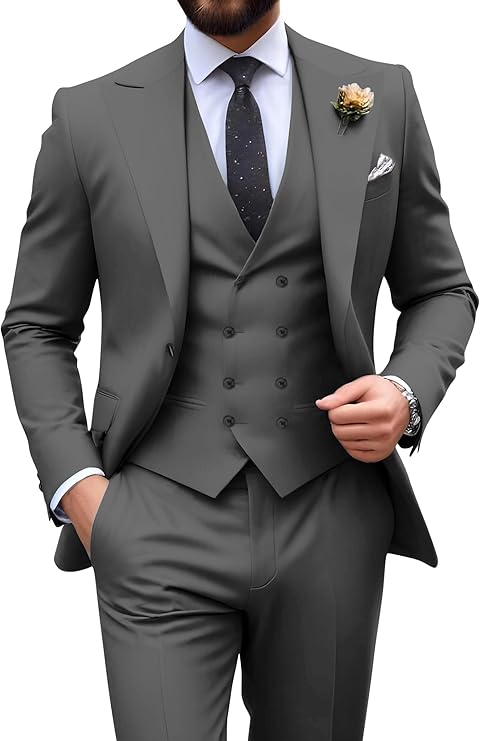 Men’s 3-Piece Slim Fit Suit | Formal Wedding
