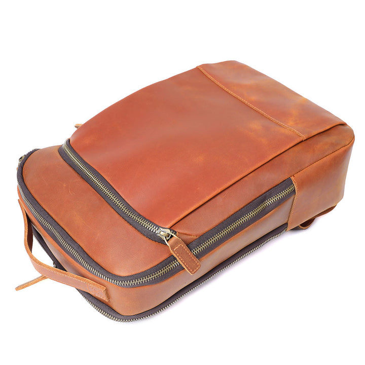 Manuel - Leather Laptop Backpack