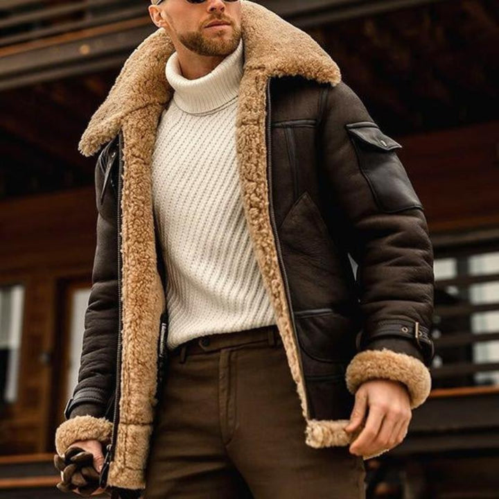 Joseph - Men's Thick Multi-Pocket Jacket with Lapel for Winter