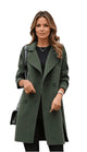 Women’s Long Buttoned Coat | Refined Style