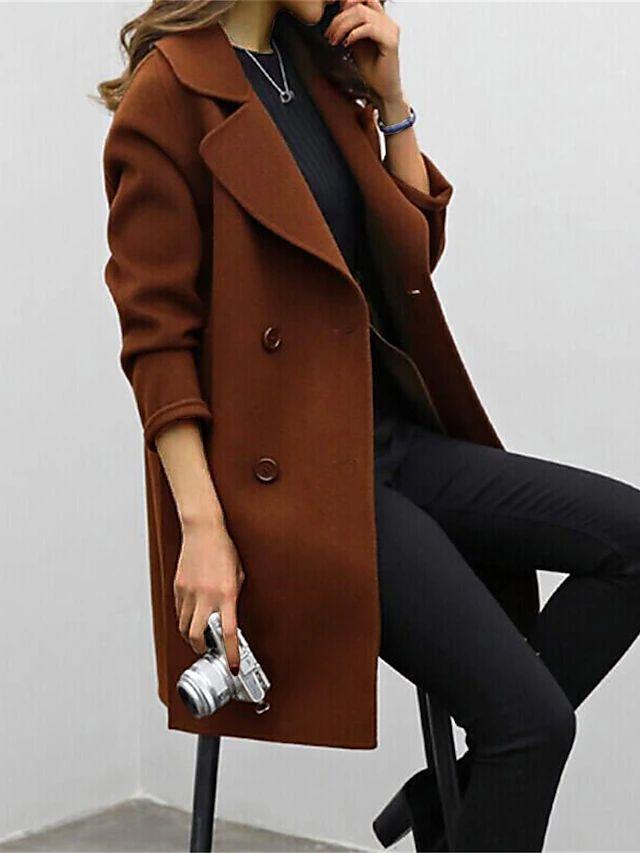 Women’s Long Buttoned Coat | Refined Style