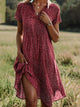 Casual Polka Dot Dress for Women | Midi