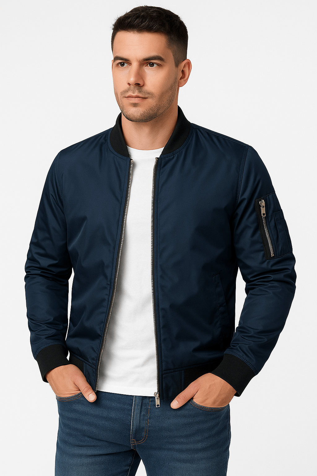 Men’s Lightweight Bomber Jacket | Classic Fit