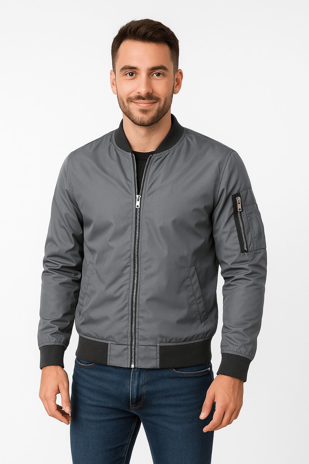 Men’s Lightweight Bomber Jacket | Classic Fit