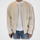 Men’s Zip-Up Ribbed Cardigan | Long Sleeve