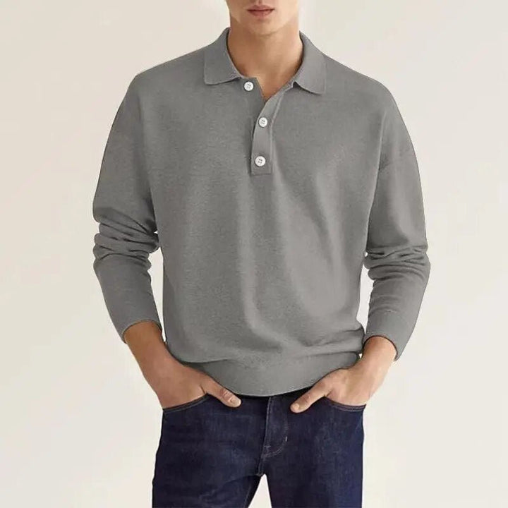 Men’s Minimalist Polo Shirt | Long Sleeve
