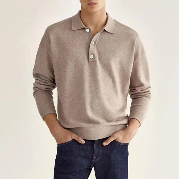 Men’s Minimalist Polo Shirt | Long Sleeve