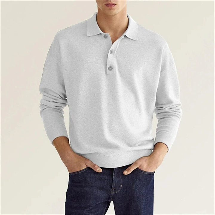Men’s Minimalist Polo Shirt | Long Sleeve