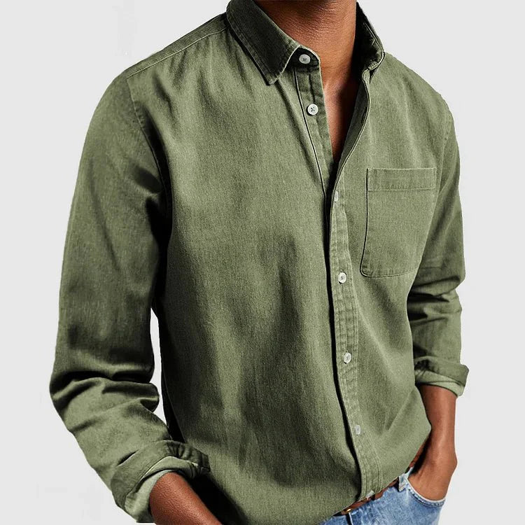 Men’s Casual Button-Up Shirt | Long Sleeve