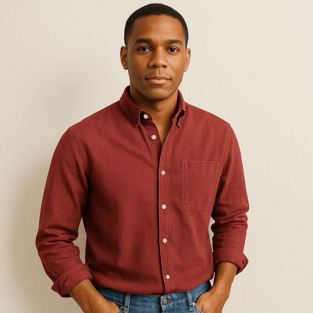 Men’s Casual Button-Up Shirt | Long Sleeve