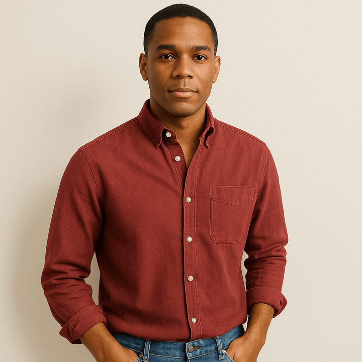 Men’s Casual Button-Up Shirt | Long Sleeve