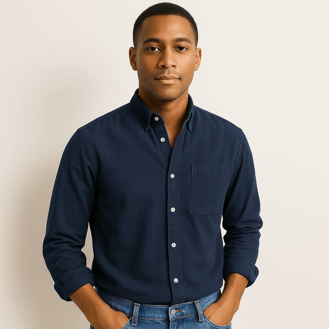 Men’s Casual Button-Up Shirt | Long Sleeve
