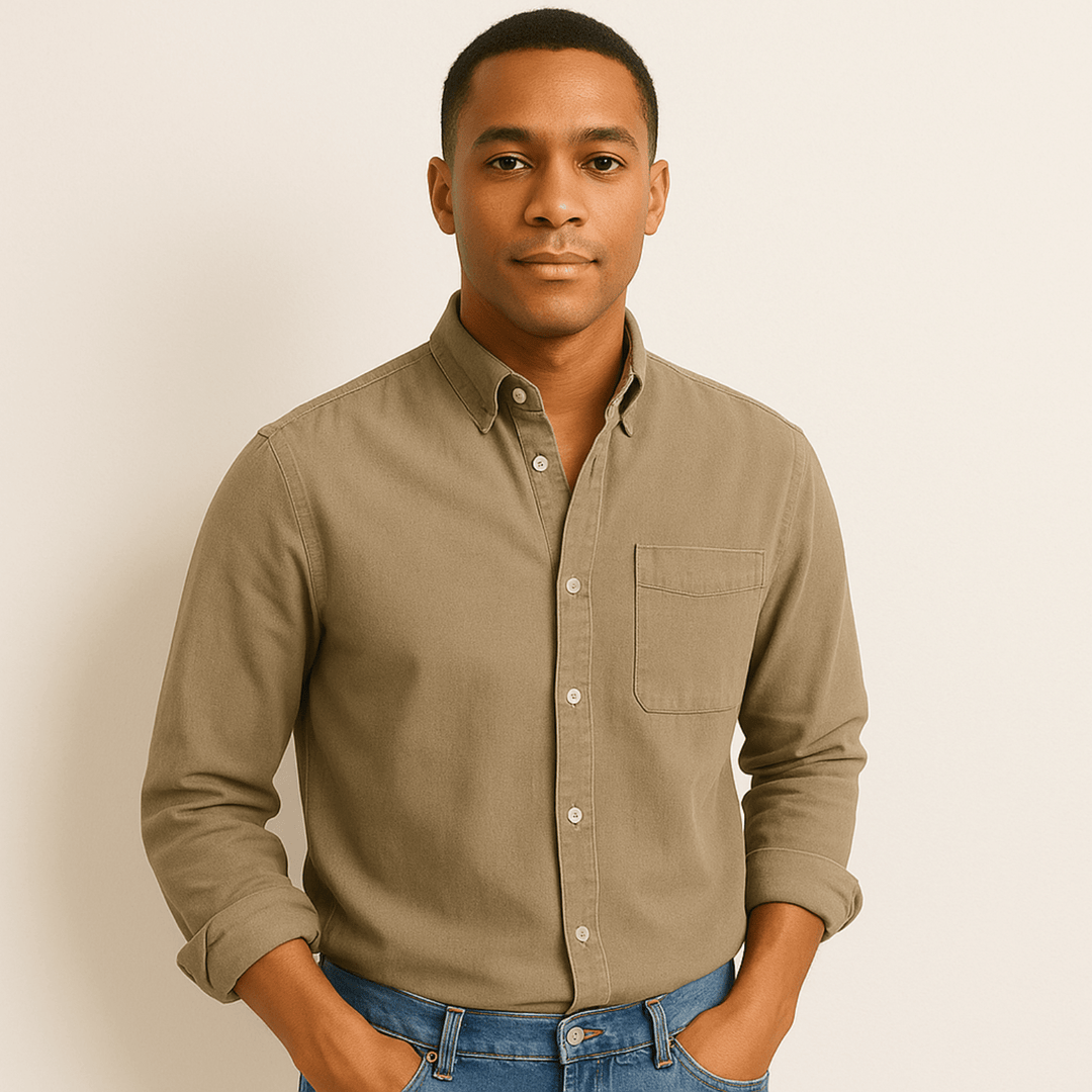 Men’s Casual Button-Up Shirt | Long Sleeve