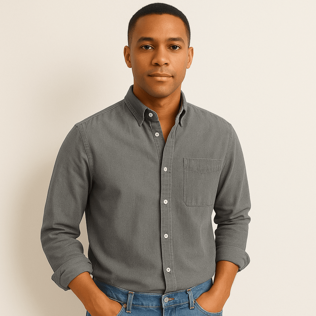 Men’s Casual Button-Up Shirt | Long Sleeve