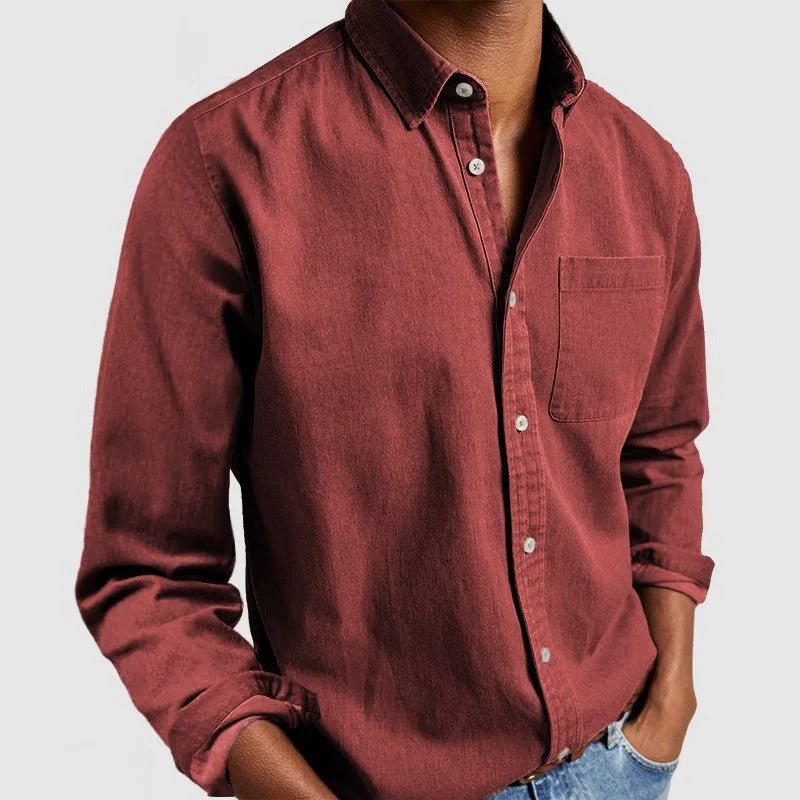 Men’s Casual Button-Up Shirt | Long Sleeve