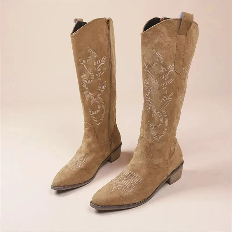 Women’s Knee-High Cowboy Boots | Pointed Toe