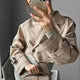 Women’s Cropped Trench Coat | Belted Cuffs