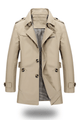 Men’s Double-Breasted Trench Coat | Mid-Length