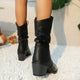 Women’s Mid-Calf Western Boots | Block Heel