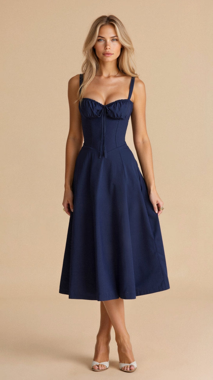 Women’s Floral Bustier Dress | Midi