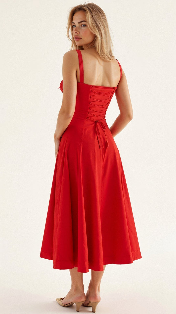 Women’s Floral Bustier Dress | Midi