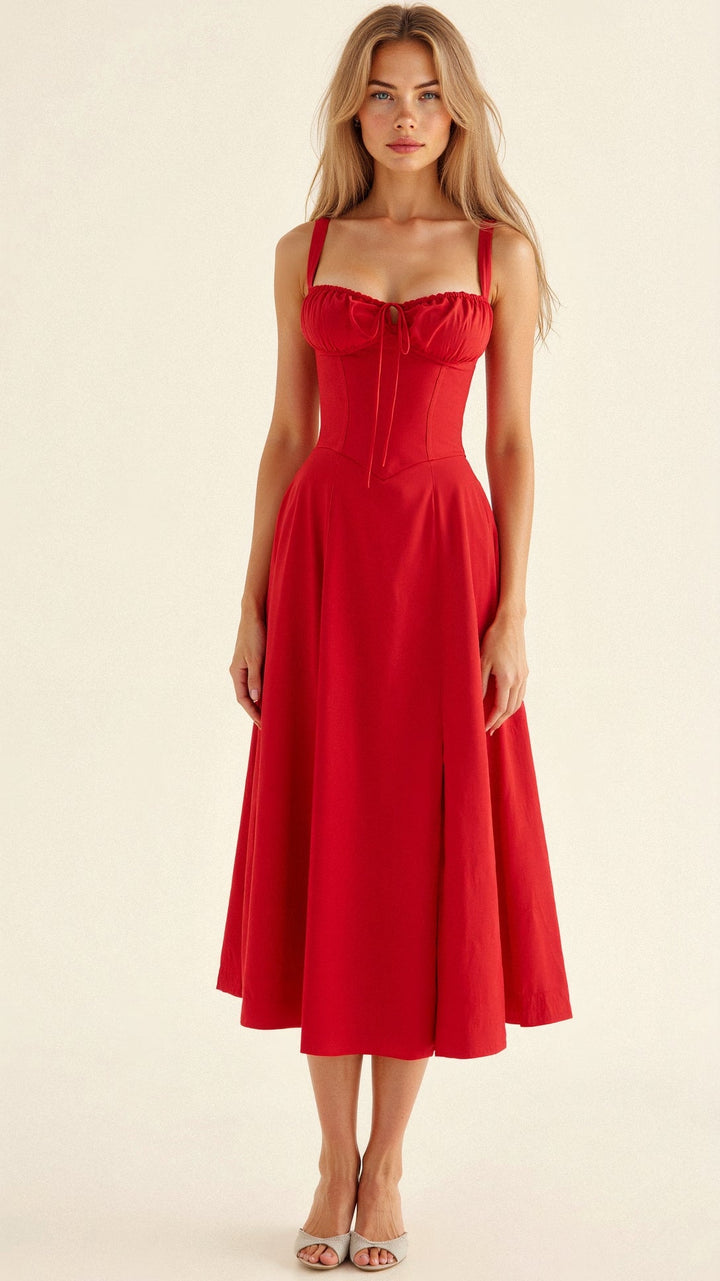 Women’s Floral Bustier Dress | Midi